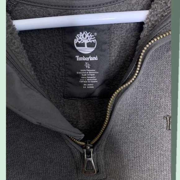 Vintage Timberland 1/4 Zip  Fleece Pullover Sweatshirt, Size XL - Picture 3 of 6